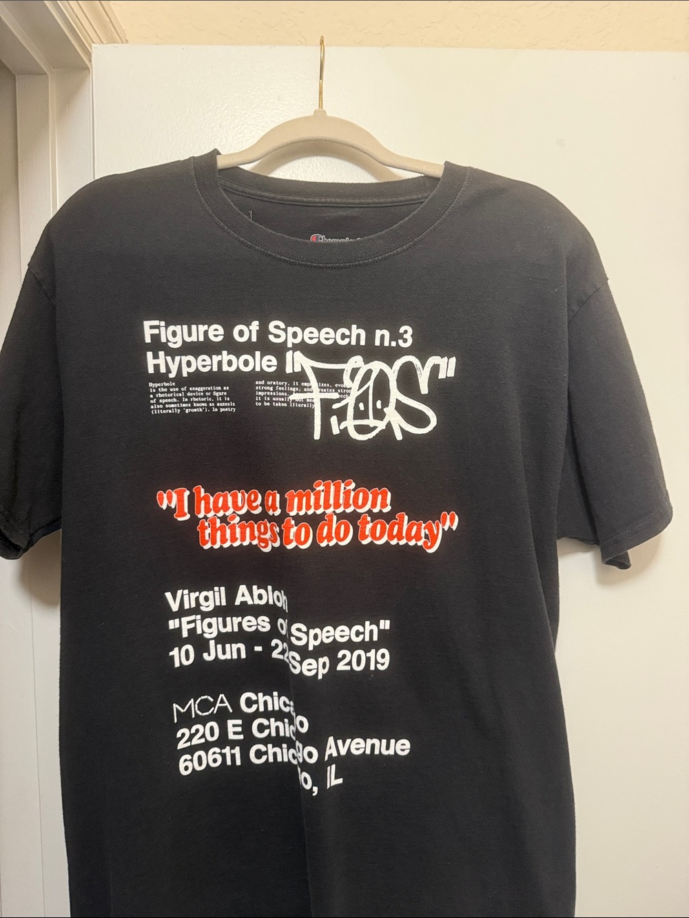 Virgil Abloh FOS MCA Chicago shirt